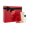 Narciso Rodriguez Rouge Eau De Parfum 90ml, 75ml Body Lotion, 10ml Purse Spray