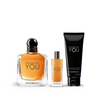 Armani Stronger with you Giftset EDT spray 50ml, Travel spray 15ml, Beard Moisturiser